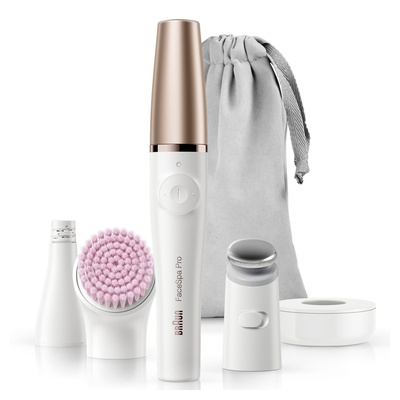Epilātors Braun Epilator with accessories | SE912 FaceSpa Pro | Number of power levels 1 | Wet & Dry | White