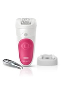 Epilātors Braun | Epilator | Silk-épil 5 SE5500 | Operating time (max) 30 min | Bulb lifetime (flashes) Not applicable | Number of power levels 1 | Wet & Dry | White/Pink Hover