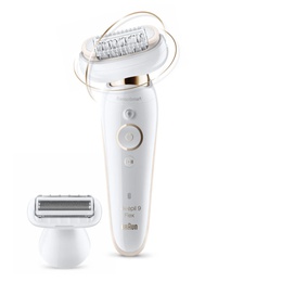 Epilātors Braun | Silk-epil 9 Flex SES9002 | Epilator | Operating time (max) 40 min | Bulb lifetime (flashes) Not applicable | Number of power levels 2 | Wet & Dry | White/Gold
