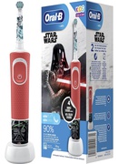 Birste Oral-B | Electric Toothbrush with Disney Stickers | D100 Star Wars | Rechargeable | For kids | Number of brush heads included 2 | Number of teeth brushing modes 2 | Red