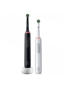 Birste Oral-B | Electric Toothbrush | Pro3 3900 Cross Action | Rechargeable | For adults | Number of brush heads included 2 | Number of teeth brushing modes 3 | Black and White