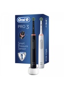 Birste Oral-B | Electric Toothbrush | Pro3 3900 Cross Action | Rechargeable | For adults | Number of brush heads included 2 | Number of teeth brushing modes 3 | Black and White Hover