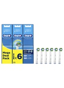 Birste Oral-B Precision Clean Replaceable Toothbrush Heads | Heads | For adults | Number of brush heads included 6 | White