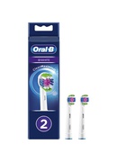 Birste Oral-B | EB18 RB-2 3D White | Replacement Head with CleanMaximiser Technology | Heads | For adults | Number of brush heads included 2 | Number of teeth brushing modes Does not apply | White