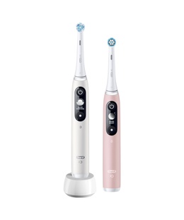 Birste Oral-B Electric Toothbrush | iO6 DuoPack | Rechargeable | For adults | Number of brush heads included 2 | Number of teeth brushing modes 5 | White/Pink  Hover