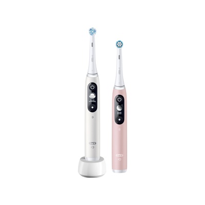 Birste Oral-B Electric Toothbrush | iO6 DuoPack | Rechargeable | For adults | Number of brush heads included 2 | Number of teeth brushing modes 5 | White/Pink
