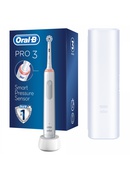 Birste Oral-B | Electric Toothbrush | Pro3 3500 Sensitive Clean | Rechargeable | For adults | Number of brush heads included 1 | Number of teeth brushing modes 3 | White Hover