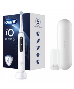 Birste Oral-B Electric Toothbrush iO5 Rechargeable For adults Number of brush heads included 1 Quite White Number of teeth brushing modes 5  Hover