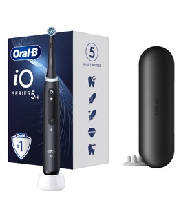 Birste Oral-B | Electric Toothbrush | iO5 | Rechargeable | For adults | Number of brush heads included 1 | Number of teeth brushing modes 5 | Matt Black  Hover