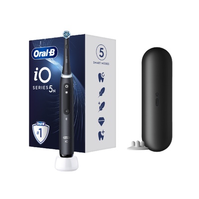 Birste Oral-B | Electric Toothbrush | iO5 | Rechargeable | For adults | Number of brush heads included 1 | Number of teeth brushing modes 5 | Matt Black