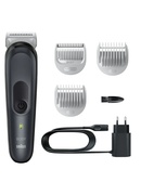  Braun | BG3350 | Body Groomer | Cordless and corded | Number of length steps | Number of shaver heads/blades | Black/Grey Hover