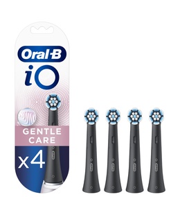 Birste Oral-B Toothbrush replacement iO Gentle Care Heads For adults Number of brush heads included 4 Number of teeth brushing modes Does not apply Black  Hover