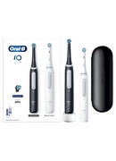 Birste Oral-B | Electric Toothbrush Duo pack | iO4 Series | Rechargeable | For adults | Number of brush heads included 2 | Number of teeth brushing modes 4 | Black/White