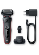  Braun | Shaver | 51-R1200s | Operating time (max) 50 min | Wet & Dry | Black/Red