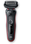  Braun | Shaver | 51-R1200s | Operating time (max) 50 min | Wet & Dry | Black/Red Hover