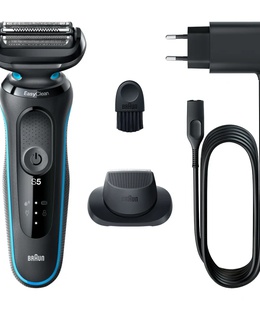  Braun | Shaver | 51-M1200s | Operating time (max) 50 min | Wet & Dry | Black/Mint  Hover