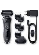  Braun | Shaver | 51-W1500s | Operating time (max) 50 min | Wet & Dry | Black/White