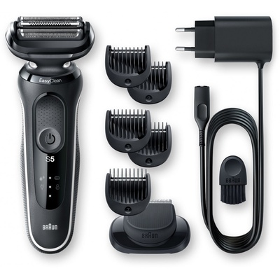  Braun | Shaver | 51-W1500s | Operating time (max) 50 min | Wet & Dry | Black/White