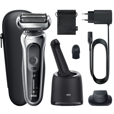  Braun | Shaver | 71-S7200cc | Operating time (max) 50 min | Wet & Dry | Silver/Black