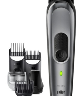  Braun | All-in-one Trimmer | MGK7420 | Cordless | Number of length steps 13 | Black/Grey  Hover