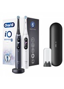 Birste Oral-B | Electric Toothbrush | iO8 Series Duo | Rechargeable | For adults | Number of brush heads included 2 | Number of teeth brushing modes 6 | Black Onyx/White Hover
