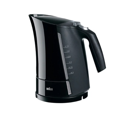 Tējkanna Braun Kettle WK500BK Multiquick 5 Standard 3000 W 1.7 L Plastic 360° rotational base Black