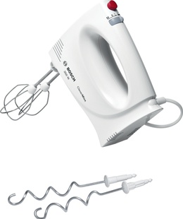 Mikseris Bosch Hand Mixer MFQ3030 Hand Mixer 350 W Number of speeds 4 Stainless steel/Plastic Turbo mode White  Hover