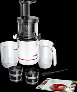 Sulu spiede Bosch MESM500W VitaExtract | Type Slow Juicer | White | 150 W | Number of speeds 1  Hover