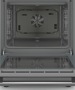 Virtuves plīts Bosch | Cooker | HKR39A250U | Hob type Vitroceramic | Oven type Electric | Stainless steel | Width 60 cm | Electronic ignition | Grilling | LED | Depth 60 cm | 66 L  Hover