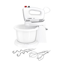 Mikseris Bosch | Mixer | CleverMixx MFQ2600G | Mixer with bowl | 375 W | Number of speeds 4 | Turbo mode | White