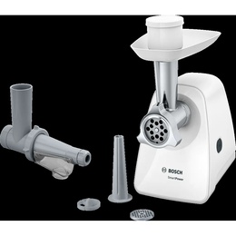 Gaļas maļamās mašīna Bosch Meat mincer | MFW2515W | White | 1500 W | Number of speeds 1 | Throughput (kg/min) 1.7