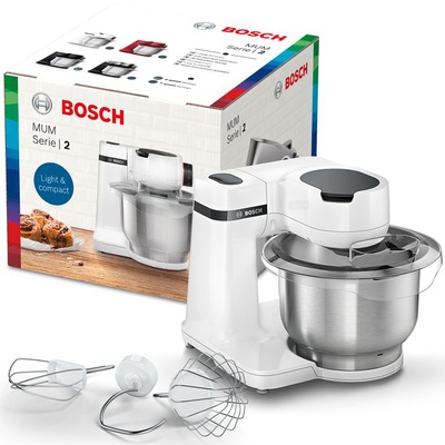 Virtuves kombains Bosch | MUM Serie Kitchen Machine | MUMS2EW00 | 700 W | Number of speeds 4 | Bowl capacity 3.8 L | White