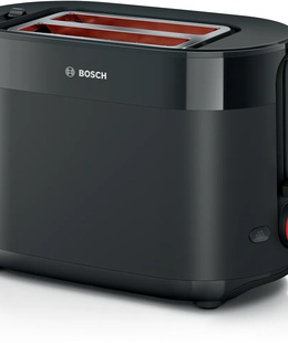 Tosteris Bosch Compact Toaster | TAT2M123 MyMoment | Power 950 W | Number of slots 2 | Housing material Plastic | Black  Hover