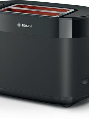 Tosteris Bosch Compact Toaster | TAT2M123 MyMoment | Power 950 W | Number of slots 2 | Housing material Plastic | Black  Hover