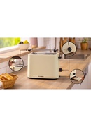 Tosteris Bosch Compact Toaster | TAT3M127 MyMoment | Number of slots 2 | Housing material Plastic | Beige Hover