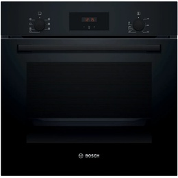 Cepeškrāsnis Bosch Oven | HBF133BA1 | 66 L | Electric | EcoClean | Knobs | Height 59.5 cm | Width 59.4 cm | Black