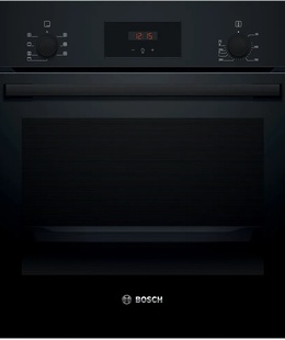 Cepeškrāsnis Bosch Oven | HBF133BA1 | 66 L | Electric | EcoClean | Knobs | Height 59.5 cm | Width 59.4 cm | Black  Hover