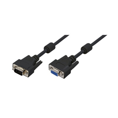  Logilink | Black | HD DSUB 15-pin male | HD DSUB 15-pin female | VGA to VGA | 1.8 m