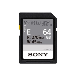  Sony | UHS-II Memory Card | SF-E SDXC Class10 | 64 GB | SDXC Memory Card | Flash memory class U3