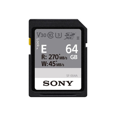  Sony | UHS-II Memory Card | SF-E SDXC Class10 | 64 GB | SDXC Memory Card | Flash memory class U3
