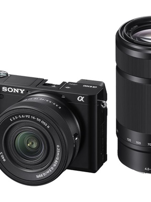  Sony ILCE-6100 Mirrorless Camera + 16-50mm + 55-210mm Lens | Sony  Hover