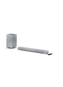  Sharp | 3.1.2 Dolby Atmos/DTS:X Soundbar with Wireless Subwoofer | HT-SBW53121(SL) | 550 W | Bluetooth | Silver | Wireless connection Hover