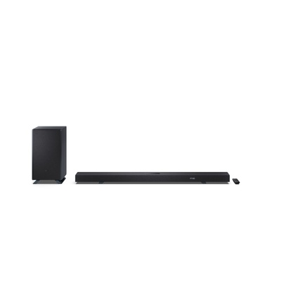  Sharp | 5.1.2 Dolby Atmos/DTS:X Soundbar with Wireless Subwoofer | HT-SBW55121(BK) | 650 W | Bluetooth | Black | Wireless connection