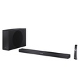  Sharp 2.1ch Ultra-slim Dolby Atmos/DTS Virtual: X Soundbar with Wireless Subwoofer | HT-SBW320 | 360 W | Bluetooth | Black | Wireless connection