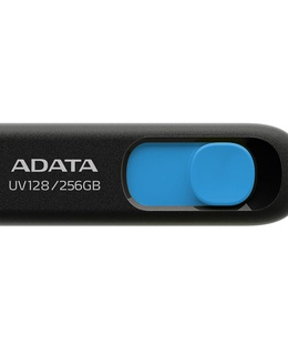  ADATA | USB Flash Drive | UV128 | 256 GB | USB 3.2 Gen1 | Black/Blue  Hover
