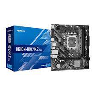  ASRock | H610M-HVS/M.2 R2.0 | Processor family Intel | Processor socket LGA1700 | DDR4 DIMM | Memory slots 2 | Supported hard disk drive interfaces SATA