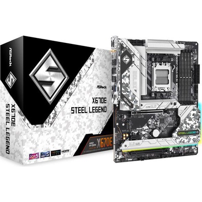  ASRock | B760M Steel Legend WiFi | Processor family Intel | Processor socket LGA1700 | DDR5 DIMM | Memory slots 4 | Supported hard disk drive interfaces SATA3