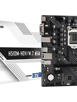  ASRock | H510M-HDV/M.2 SE | Processor family Intel | Processor socket LGA1200 | DDR4 DIMM | Memory slots 2 | Supported hard disk drive interfaces 	SATA  Hover