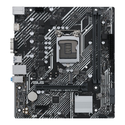  Asus | PRIME H510M-K | Processor family Intel | Processor socket LGA1200 | DDR4 | Memory slots 2 | Supported hard disk drive interfaces 	SATA