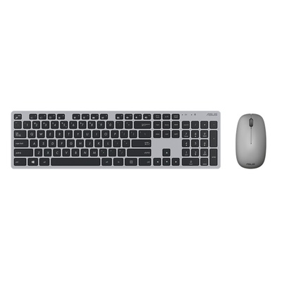 Tastatūra Asus | W5000 | Grey | Keyboard and Mouse Set | Wireless | Mouse included | EN | Grey | 460 g